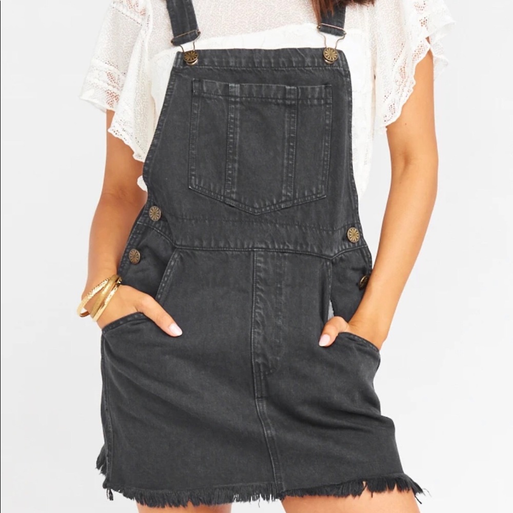 Show Me Your Mumu Black Overall Dress